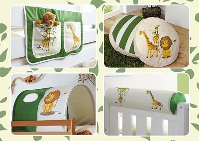 Imagen del producto de Kit de accesorios para cama infantil, de 4 piezas