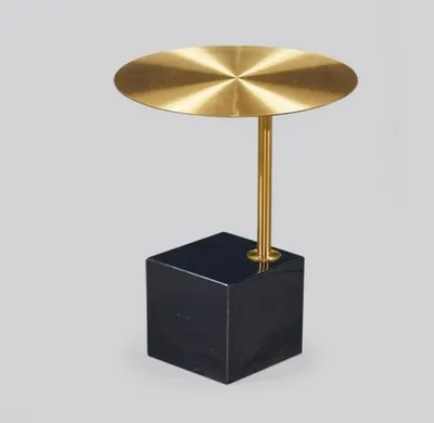 Immagine prodotto di Tavolino nero e oro di design Tavolini in metallo per il soggiorno