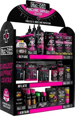 Produktbild von Muc Off P.I.M. Slatwall Display Schwarz - Professionelle Zubehörpräsentation...