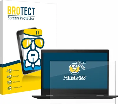 Produktbild von BROTECT Schutzglas für Lenovo ThinkPad X13 Yoga Gen 1 Schutzfolie Panzer Folie Glas Display Schutz klar