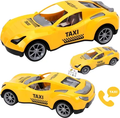 Zdjęcie produktu dla Samochód sportowy Taxi żółty dla dzieci