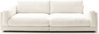 Produktbild von KAWOLA Big Sofa RAINA Cord cremeweiß