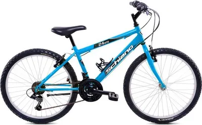 Image de F.lli Schiano Mtb 24" - VTT Homme, Roues 24", 18 Vitesses, Cadre Acier, Avec Accessoires - Couleur Bleu Clair