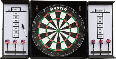 Obrázek produktu pro Hliníkový kabinet s terčem a šipkami MASTER