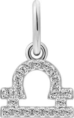 Produktbild von XENOX Charm-Anhänger Sternzeichen WAAGE silber XS10466W