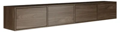 Produktbild von Selsey Framme – Hängendes TV-Board mit vier Klappen 200 cm, Holzoptik Walnuss Wisconsin
