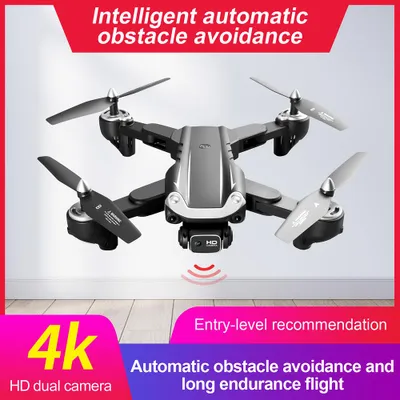Obrázok produktu pre S5 Dron 4k Hd Dual Camera Wifi Fpv Inteligentná prekážka vyhnúť sa profesionálne dron diaľkové ovládanie Quadcopper vrtuľníky hračky pre chlapcov Blac