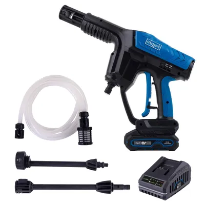 Image de Nettoyeur haute pression sans fil Scheppach C-HPG35-X - 20 V | 35 bars | débit de 180 l/h | tuyau de 6 m | buse réglable | batterie 2 Ah + chargeur 2,4 A inclus