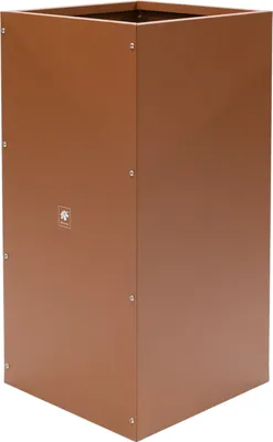 Obrázek produktu pro Herstera kovový květináč "Cube" obdélníkový rezavý 50 x 50 x 100 cm (D x Š x V)