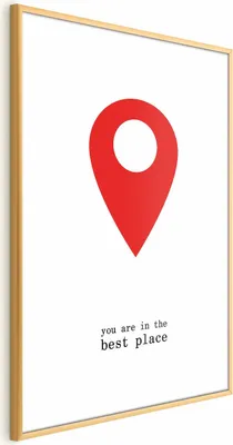 Produktbild von Posterpapier Poster - You Are in the Best Place 40x60 cm Text m-A-0794-ao-a