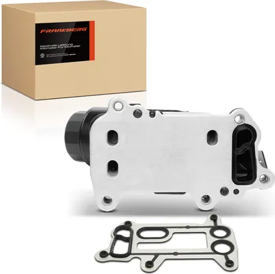 Produktbild von Frankberg 1x Ölkühler+Ölfilter für BMW 3er E90 E91 E93 320d 1er E81 E87 5er E60 X1 E84 X3 E83