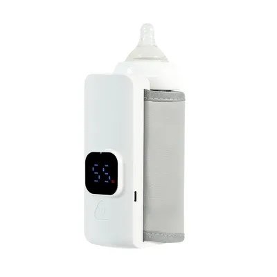 Produktbild von Tragbarer Flaschenwärmer für Baby unterwegs, 4000mAh Flaschenwärmer mit 6 Temperaturen und LED-Anzeige, ideal für Reisen