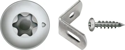 Produktbild von Spax Zaunverbinder 7.0 x 35 mm TX 30 - 24 Stk. (+12 Winkel)