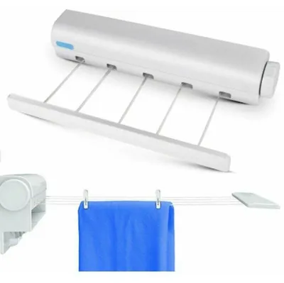 Produktbild von Automatische, einziehbare Wäscheleine mit fünf Drähten und Feder