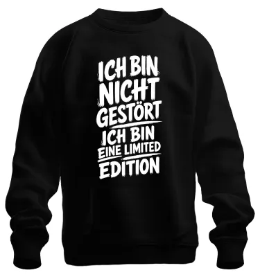 Produktbild von Ich bin nicht gestört ich bin eine Statement Sarkasmus Spaß Sweatshirt Pullover, Schwarz, S