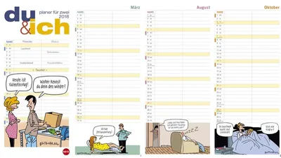 Produktbild von Butschkow Planer für zwei, du & ich - Kalender 2021