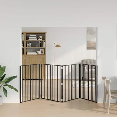 Produktbild von Möbel Hundetor 4 pcs Schwarz 100 x 100 cm Verzinkter Stahl - Sonstiges Hundezubehör CC3190