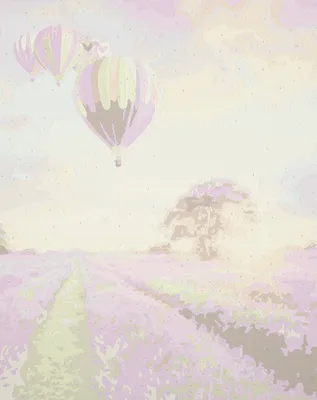Produktbild von Malen nach Zahlen 50x40cm lavendelfarbenes Feld