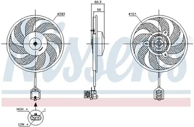 Zdjęcie produktu dla Wentylator chłodnicy NISSENS 85596