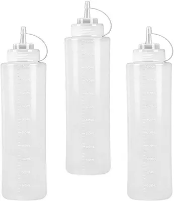 Productafbeelding van Set van 3 Levensmiddelenflesjes 1000 ml