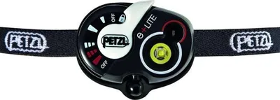 Obrázek produktu pro Čelovka Petzl E+Lite, 40 lumenů, červené/bílé světlo, integrovaná píšťalka, včetně pouzdra, černá