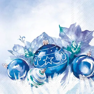 Produktbild von BLUE BAUBLES Blue Lunch-Servietten L1054540