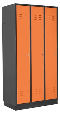 Produktbild von "STORAX" Spind 1775x890x500mm 3-türig RAL7016/2008