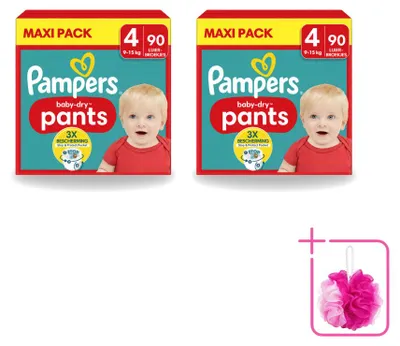 Produktbild von 2 x Pampers Baby-Dry Pants Windelhöschen Größe 4 - Sparpackung - 2 Stücke