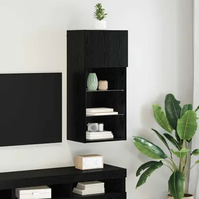 Obrázek produktu pro Maison Exclusive – Nástěnná televizní skříňka, rozměry 40,5 x 30 x 90 cm, materiál: dřevovláknitá deska