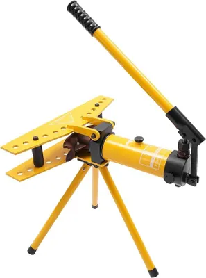 Produktbild von Manueller Hydraulischer Rohrbieger 10Ton, 90° Rohrbiegegerät mit 6 Formen, Hydraulisches Rohrbiegemaschine, Rohrbiegewerkzeug für Sanitär, HVAC, Automotive, Max.90°Biegekraft