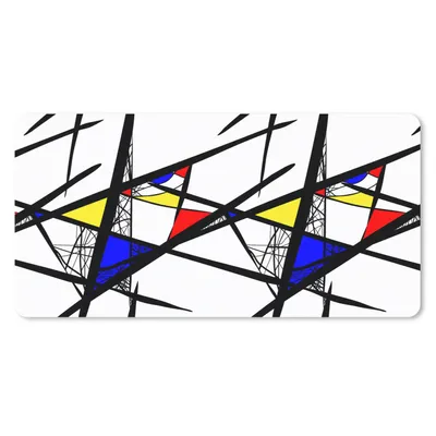 Produktbild von MuchoWow® Schreibtischunterlage Muster - Abstrakt - Kunst 80x40 cm - XXL Mauspad - Gaming Mauspad