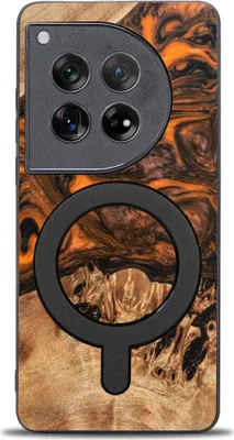 Image de Bewood Étui unique pour OnePlus 12 - Orange avec MagSafe