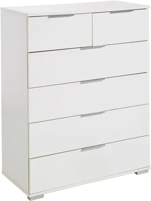 Image de Commode à tiroirs Easy Plus 82 x 41 x 102 cm, couleur au choix, blanc