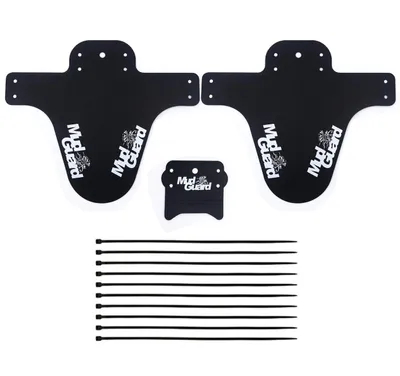 Produktbild von Mountainbike Kotflügel Set, 3Pcs MTB Schutzblech, Vorne und Hinten Marsh Guard, Fahrrad Spritzschutz, Kotflügel Fahrrad 10 Kabelbinder, Fahrrad Mudguard Schmutzfänger für 16'' bis 29'' Zoll