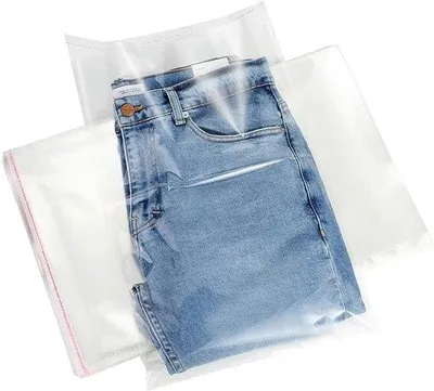Image de Sachets transparents en cellophane - Fermeture autocollante - 30 x 40 cm - Lot de 100