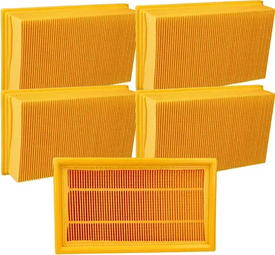 Produktbild von vhbw 5x Flachfaltenfilter L kompatibel mit Hilti VC-20, VC 40 UM, VC-40, VC 20 UM Nass-/Trockensauger Staubsauger