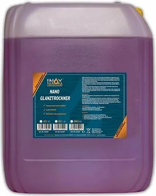 Produktbild von INOX® Glanztrockner Konzentrat, 10 Liter - Hochglanztrockner mit Lotus-Effekt