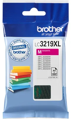 Zdjęcie produktu dla Brother LC3219XLM, Purpurowy, Tusz na bazie pigmentu, 1 szt., 1500 stron(y), Jednopak