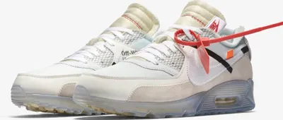 Zdjęcie produktu dla Off-White™ X Nike Air Max 90 "White Muslin", AA7293-100, rozmiar: 44,5
