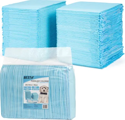 Produktbild von Hygienische Unterlage für Haustiere Trainingsunterlagen Trainingspads Training Pads für Hunde 80x120 cm 50 Stück