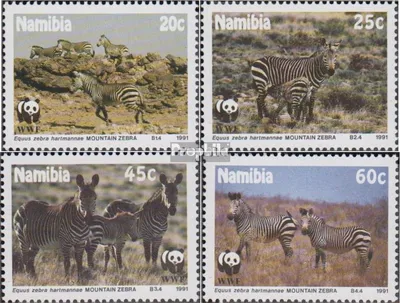 Produktbild von Briefmarken Namibia - Südwestafrika 1991 Mi 702-705 (kompl.Ausg.) gestempelt Naturschutz