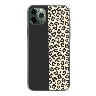 Produktbild von MuchoWow® Handyhülle Schutzhülle Hülle für iPhone 11 Pro Max Tiere - Muster - Panther Silikon Softcase Handy Hülle - Schutz