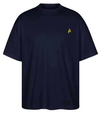 Produktbild von Spreadshirt Star Trek The Original Series Besatzung Stick Oversize Uni T-Shirt, XS, Navy