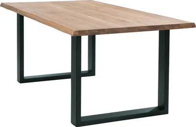 Produktbild von Esstisch - Eiche massiv geölt - U-Gestell - 180 x 90 cm
