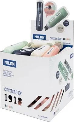 Zdjęcie produktu dla Milan 1301940SNC, Czarny, Zielony, Różowy, Biały, 5 mm, Papier, 125 mm, 125 mm, 125 mm