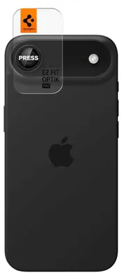 Productafbeelding van Spigen Optik Pro EZ Fit, geschikt voor Apple iPhone, valbestendig, krasbestendig, blauw, 2 stuks