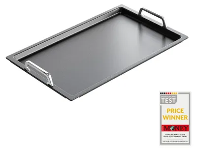 Grillplatte für Induktion, 53x33 cm, antihaftbeschichtet, schwarz