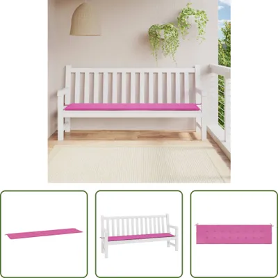 Produktbild von The Living Store Gartenbank-Auflage Rosa 200x50x3 cm Stoff