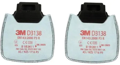Produktbild von 3M Partikelfilter D3138, P3R mit Aktivkohle 2 Stk