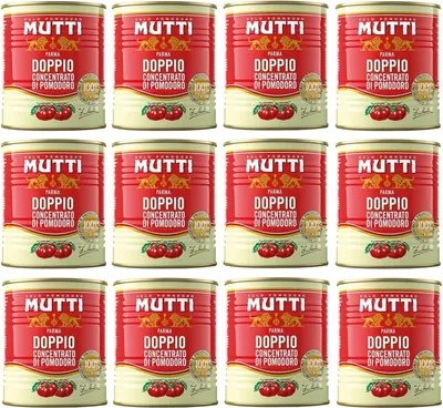 Produktbild von 12er-Pack Mutti Doppeltes Tomatenkonzentrat,Doppio Concentrato di Pomodoro,880g Dose